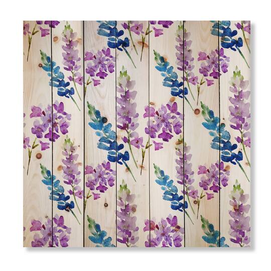 Designart - Pink and Purple Floral Pattern